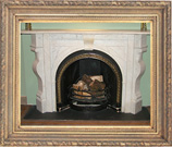 Serpentine georgian marble fireplace